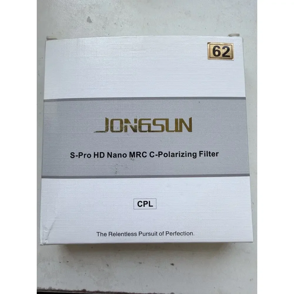 JONGSUN 62mm Polarizing Filter Circular Polarizer S-Pro Nano MRC16 CPL Filter